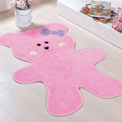 Tamanhos, Medidas e Dimensões do produto Tapete Formato Urso Biscoito Rosa