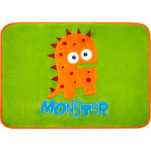 Tamanhos, Medidas e Dimensões do produto Tapete Infantil Monster (70x50cm) - Casaborda Enxovais