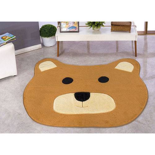 Tamanhos, Medidas e Dimensões do produto Tapete Infantil Padrão Urso - 75cm X 65cm