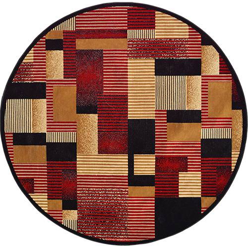 Tamanhos, Medidas e Dimensões do produto Tapete Marbella Illusione Artistic Redondo Preto 150cm - Rayza