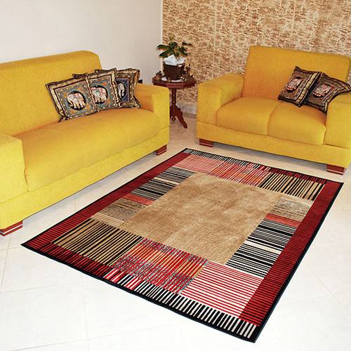 Tamanhos, Medidas e Dimensões do produto Tapete Marbella Illusione Depouille Retangular Caramelo 198x250cm - Rayza