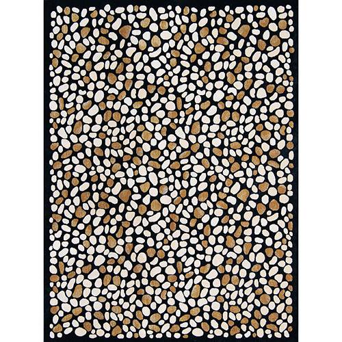 Tamanhos, Medidas e Dimensões do produto Tapete Marbella Moderno Pedras Veludo 148x200cm - Rayza