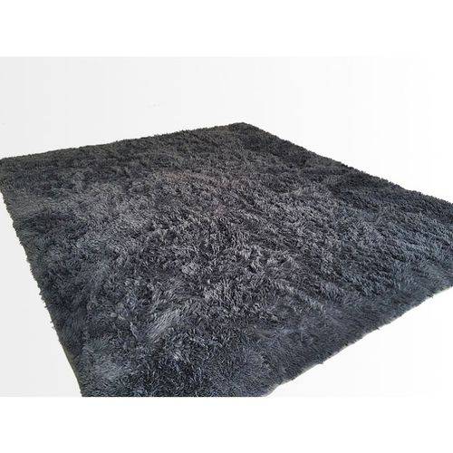 Tamanhos, Medidas e Dimensões do produto Tapete Saturs Shaggy Pelo Alto Cinza - 200 X 240 Cm Tapete para Sala e Quarto