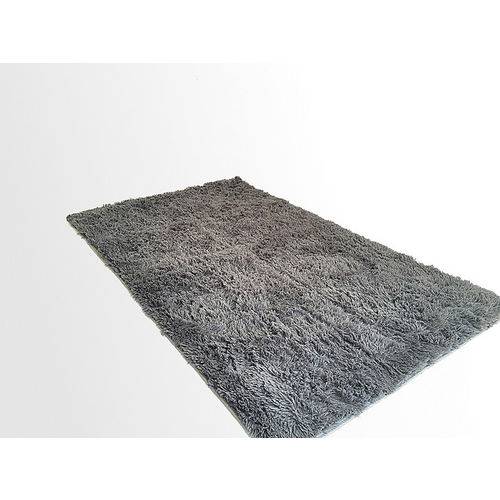 Tamanhos, Medidas e Dimensões do produto Tapete Saturs Shaggy Pelo Alto Cinza - 120 X 200 Cm Tapete para Sala e Quarto