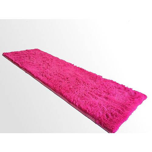 Tamanhos, Medidas e Dimensões do produto Tapete Saturs Shaggy Pelo Alto Rosa - 50 X 100 Cm Tapete para Sala e Quarto