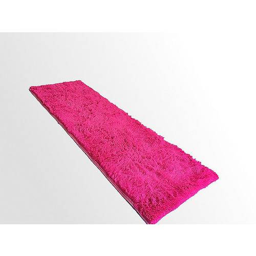 Tamanhos, Medidas e Dimensões do produto Tapete Saturs Shaggy Pelo Alto Rosa - 60 X 180 Cm Tapete para Sala e Quarto