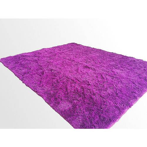 Tamanhos, Medidas e Dimensões do produto Tapete Saturs Shaggy Pelo Alto Roxo - 200 X 240 Cm Tapete para Sala e Quarto