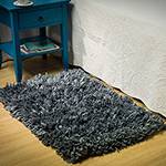 Tamanhos, Medidas e Dimensões do produto Tapete Stilo Azul 70x120cm Retangular - Casa & Conforto