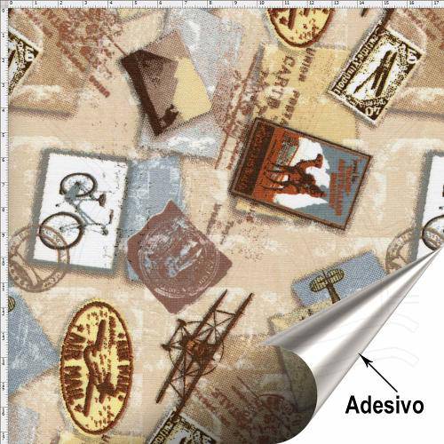 Tamanhos, Medidas e Dimensões do produto Tecido Adesivo para Patchwork - Antiguidade 001 (45x70)