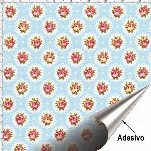 Tamanhos, Medidas e Dimensões do produto Tecido Adesivo para Patchwork - Flor e Frutos 093 (45x70)