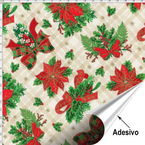 Tamanhos, Medidas e Dimensões do produto Tecido Adesivo para Patchwork - Natal 022 (45x70)