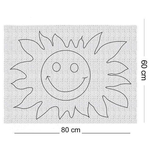 Tamanhos, Medidas e Dimensões do produto Tecido Algodão Cru Riscado 80x60cm Travesseiro Sol