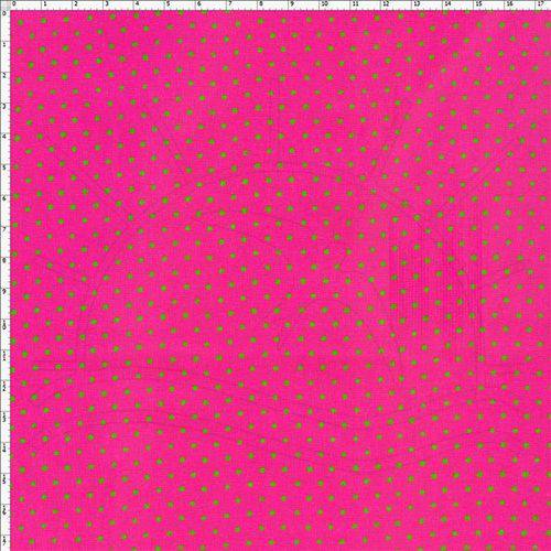 Tamanhos, Medidas e Dimensões do produto Tecido Estampado para Patchwork - 50025 Poá Pink com Verde Cor 29 (0,50x1,40)