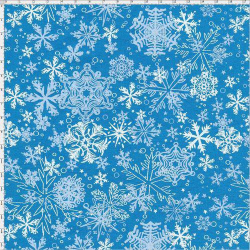 Tamanhos, Medidas e Dimensões do produto Tecido Estampado para Patchwork - 29570 Frozen Azul Cor 01 (0,50x1,40)