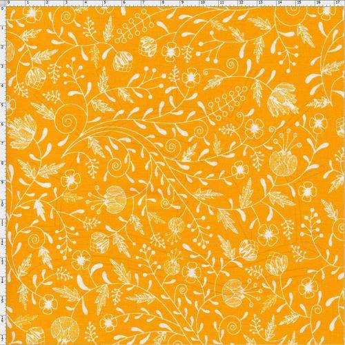 Tamanhos, Medidas e Dimensões do produto Tecido Estampado para Patchwork - Arte Floral Verão Cor 21424 (0,50x1,40)