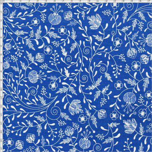 Tamanhos, Medidas e Dimensões do produto Tecido Estampado para Patchwork - Arte Floral Verão Cor 21427 (0,50x1,40)