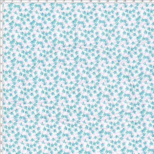 Tamanhos, Medidas e Dimensões do produto Tecido Estampado para Patchwork - Bc003 Alma de Passarinho Micro Floral Cor 01 (0,50x1,40)