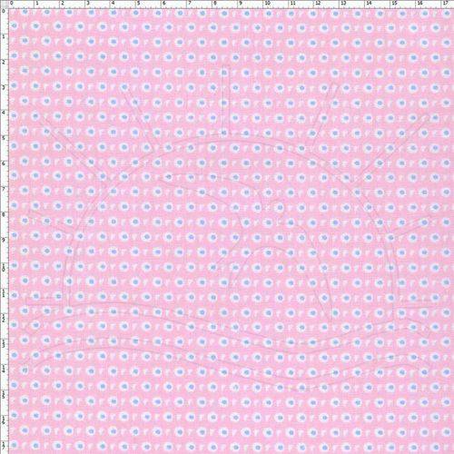 Tamanhos, Medidas e Dimensões do produto Tecido Estampado para Patchwork - Bc016 Olhos Rosa Cor 01 (0,50x1,40)