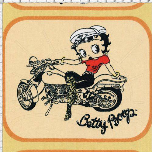 Tamanhos, Medidas e Dimensões do produto Tecido Estampado para Patchwork - Coleção Betty Boop Easy Rider (0,60x1,40)