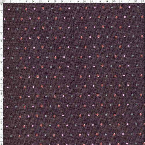 Tamanhos, Medidas e Dimensões do produto Tecido Estampado para Patchwork - Coleção Poás Coloridos Fd Marrom Cor 04 Lu025 (0,50x1,40)
