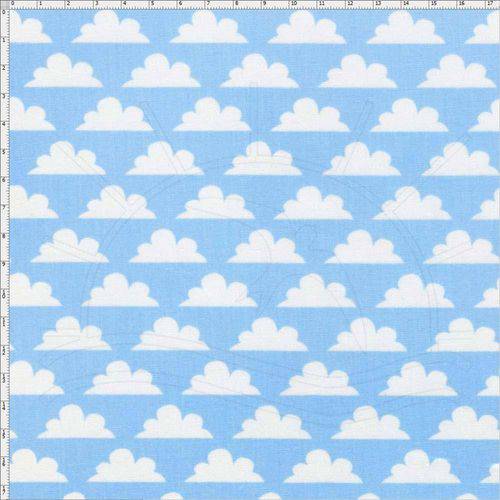 Tamanhos, Medidas e Dimensões do produto Tecido Estampado para Patchwork - Coleção São Francisco Nuvens 01 (0,50x1,40)