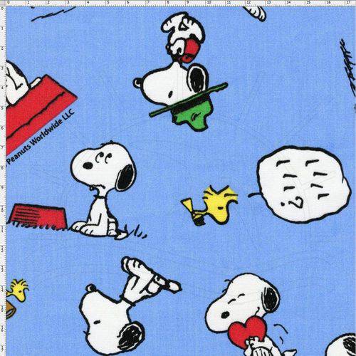 Tamanhos, Medidas e Dimensões do produto Tecido Estampado para Patchwork - Coleção Snoopy Expressões (0,50x1,40)