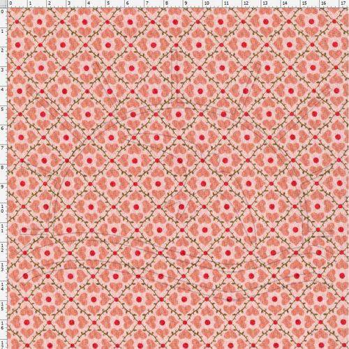 Tamanhos, Medidas e Dimensões do produto Tecido Estampado para Patchwork - Coração com Efeito Rosa Cor 01 51094 (0,50x1,40)