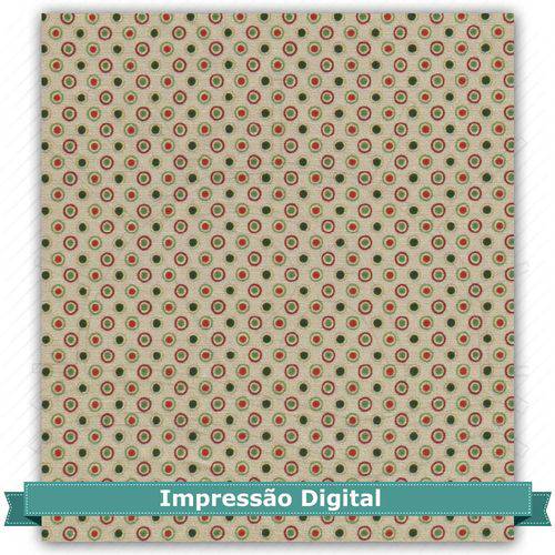 Tamanhos, Medidas e Dimensões do produto Tecido Estampado para Patchwork - Digital Natal Mini Bolinhas (0,50x1,40)