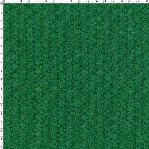 Tamanhos, Medidas e Dimensões do produto Tecido Estampado para Patchwork - Natal Mágico Verde (0,50x1,10)
