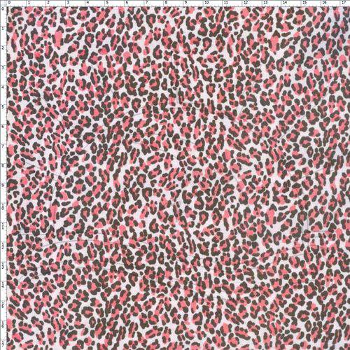 Tamanhos, Medidas e Dimensões do produto Tecido Estampado para Patchwork - Oncinhas Rosa (0,50x1,40)