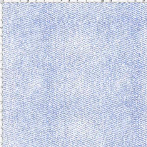 Tamanhos, Medidas e Dimensões do produto Tecido Estampado para Patchwork - Textura Jeans Azul Claro (0,50x1,40)