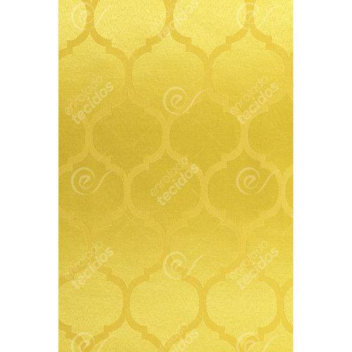 Tamanhos, Medidas e Dimensões do produto Tecido Jacquard Amarelo Geométrico Tradicional - 2,80m de Largura