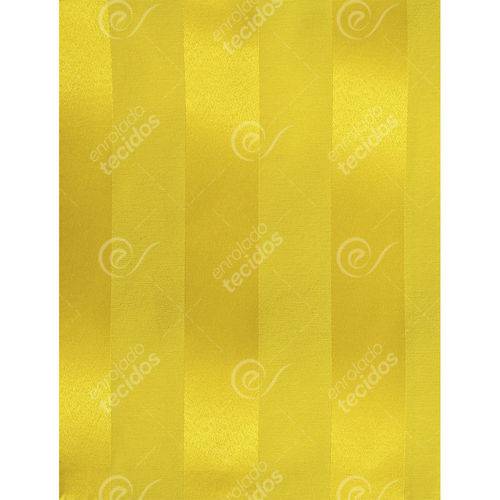 Tamanhos, Medidas e Dimensões do produto Tecido Jacquard Amarelo Ouro Listrado Tradicional - 2,80m de Largura