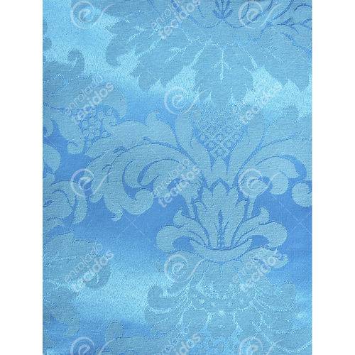 Tamanhos, Medidas e Dimensões do produto Tecido Jacquard Azul Frozen Medalhão Tradicional - 2,80m de Largura