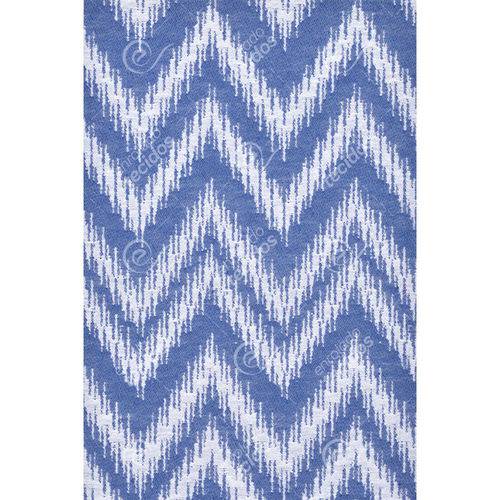 Tamanhos, Medidas e Dimensões do produto Tecido Jacquard Azul Royal e Branco Chevron Fio Tinto - 2,80m de Largura