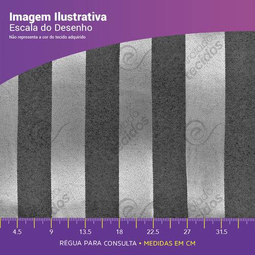 Tamanhos, Medidas e Dimensões do produto Tecido Jacquard Bege com Bronze Listrado Tradicional - 2,80m de Largura