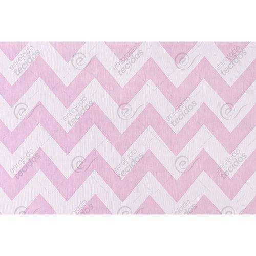 Tamanhos, Medidas e Dimensões do produto Tecido Jacquard Chevron Rosa Fio Tinto (desenho Sentido Largura) - 2,80m de Largura