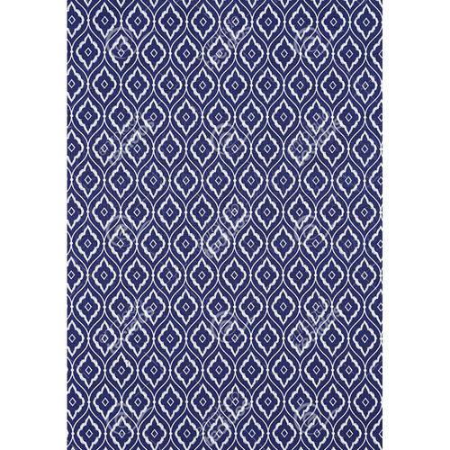 Tamanhos, Medidas e Dimensões do produto Tecido Jacquard Estampado Arabesco Azul Marinho - 1,40m de Largura