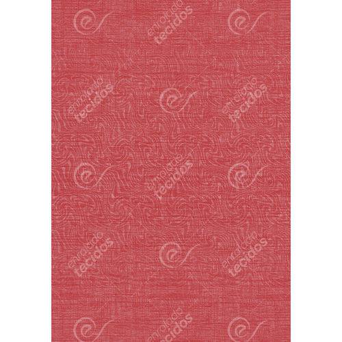 Tamanhos, Medidas e Dimensões do produto Tecido Jacquard Estampado Liso Vermelho Alaranjado - 1,40m de Largura