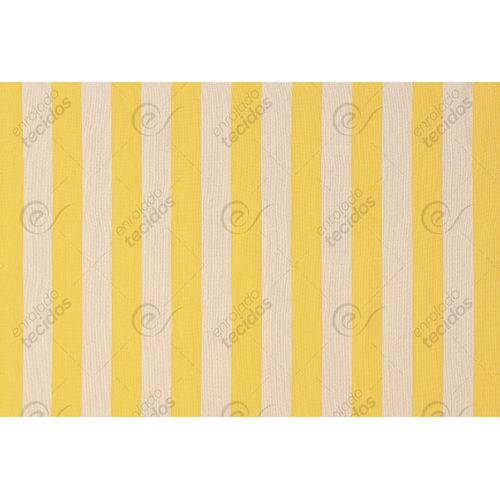 Tamanhos, Medidas e Dimensões do produto Tecido Jacquard Listrado Amarelo Fio Tinto (desenho Sentido Largura) - 2,80m de Largura