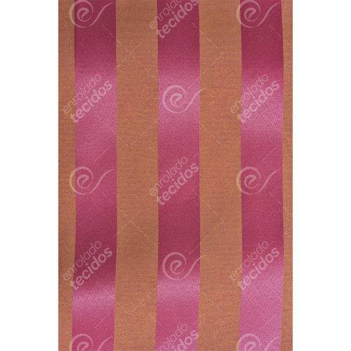 Tamanhos, Medidas e Dimensões do produto Tecido Jacquard Pink e Laranja Listrado Tradicional - 2,80m de Largura