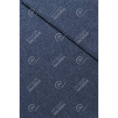 Tamanhos, Medidas e Dimensões do produto Tecido Linen Look Azul Carbono - 1,45m de Largura