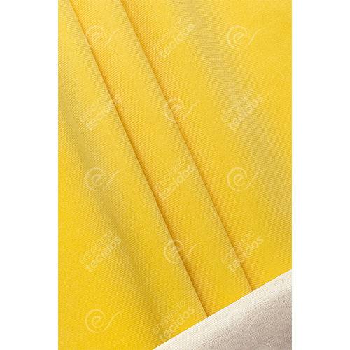 Tamanhos, Medidas e Dimensões do produto Tecido Suede Amarelo Ouro Liso (veludo) - 1,45m de Largura