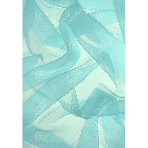 Tamanhos, Medidas e Dimensões do produto Tecido Voil Azul Tiffany - 3,00m de Largura