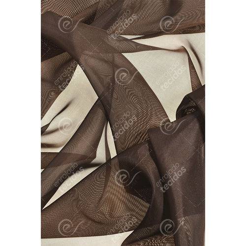 Tamanhos, Medidas e Dimensões do produto Tecido Voil Marrom Chocolate - 3,00m de Largura