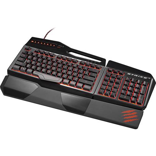 Tamanhos, Medidas e Dimensões do produto Teclado Gamer Mad Catz Strike 3 Preto PC