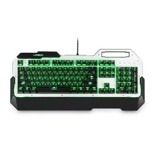 Tamanhos, Medidas e Dimensões do produto Teclado Gamer Mecânico com LED Verde Warrior Multilaser - TC217