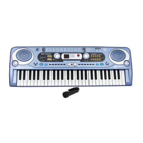 Tamanhos, Medidas e Dimensões do produto Teclado Infantil Musical 54 Teclas USB com Microfone MQ-018UF