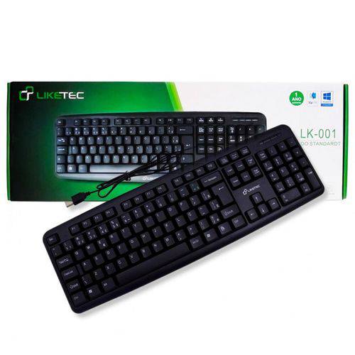 Tamanhos, Medidas e Dimensões do produto Teclado Liketec Slim Macio para Computador Notebook