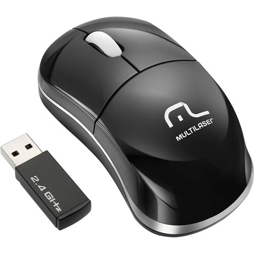 Tamanhos, Medidas e Dimensões do produto Teclado Mouse Sem Fio 2.4 Ghz Multimídia Slim USB Preto Multilaser